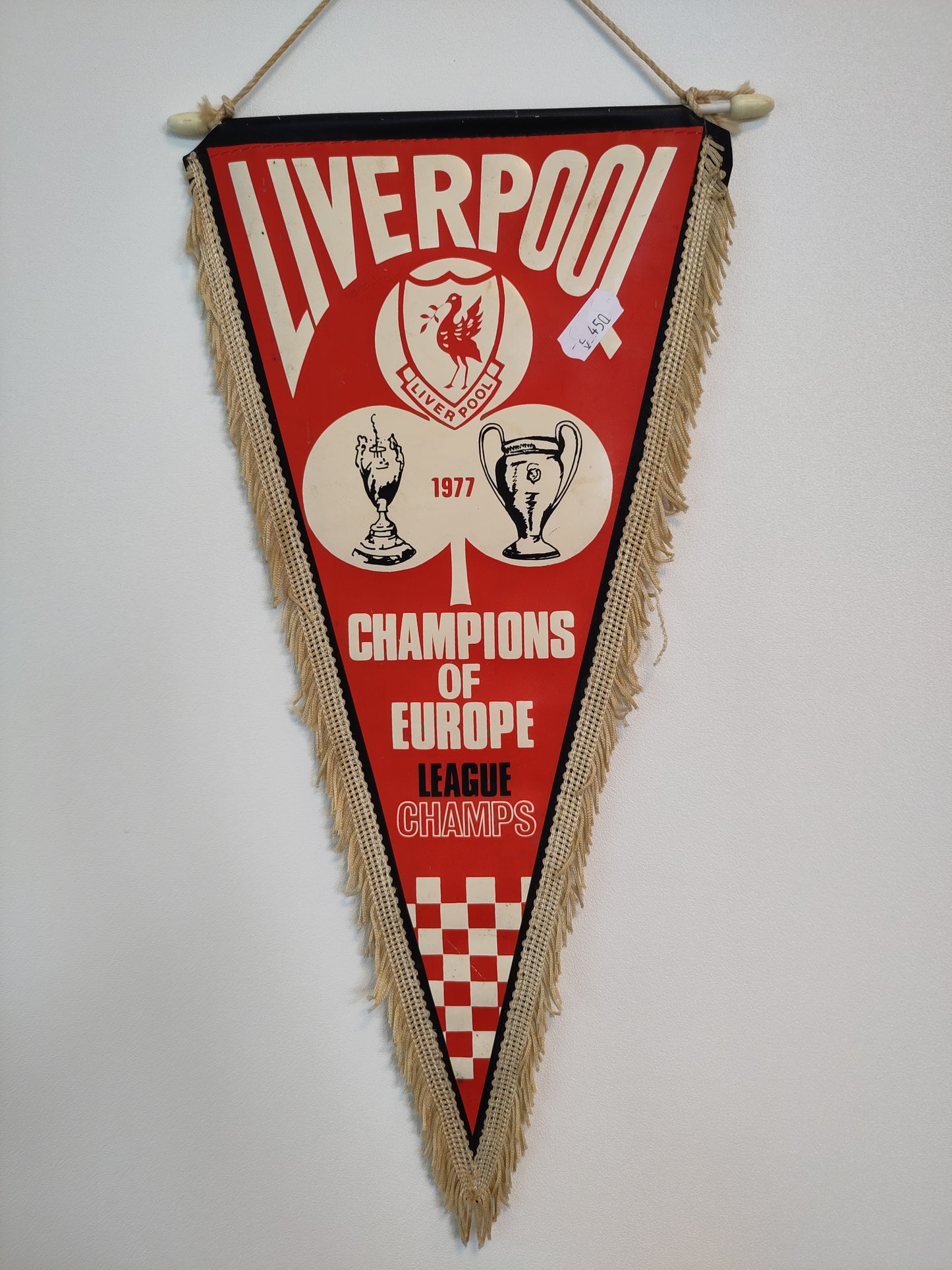Liverpool pennant 1977 Champions of Europe