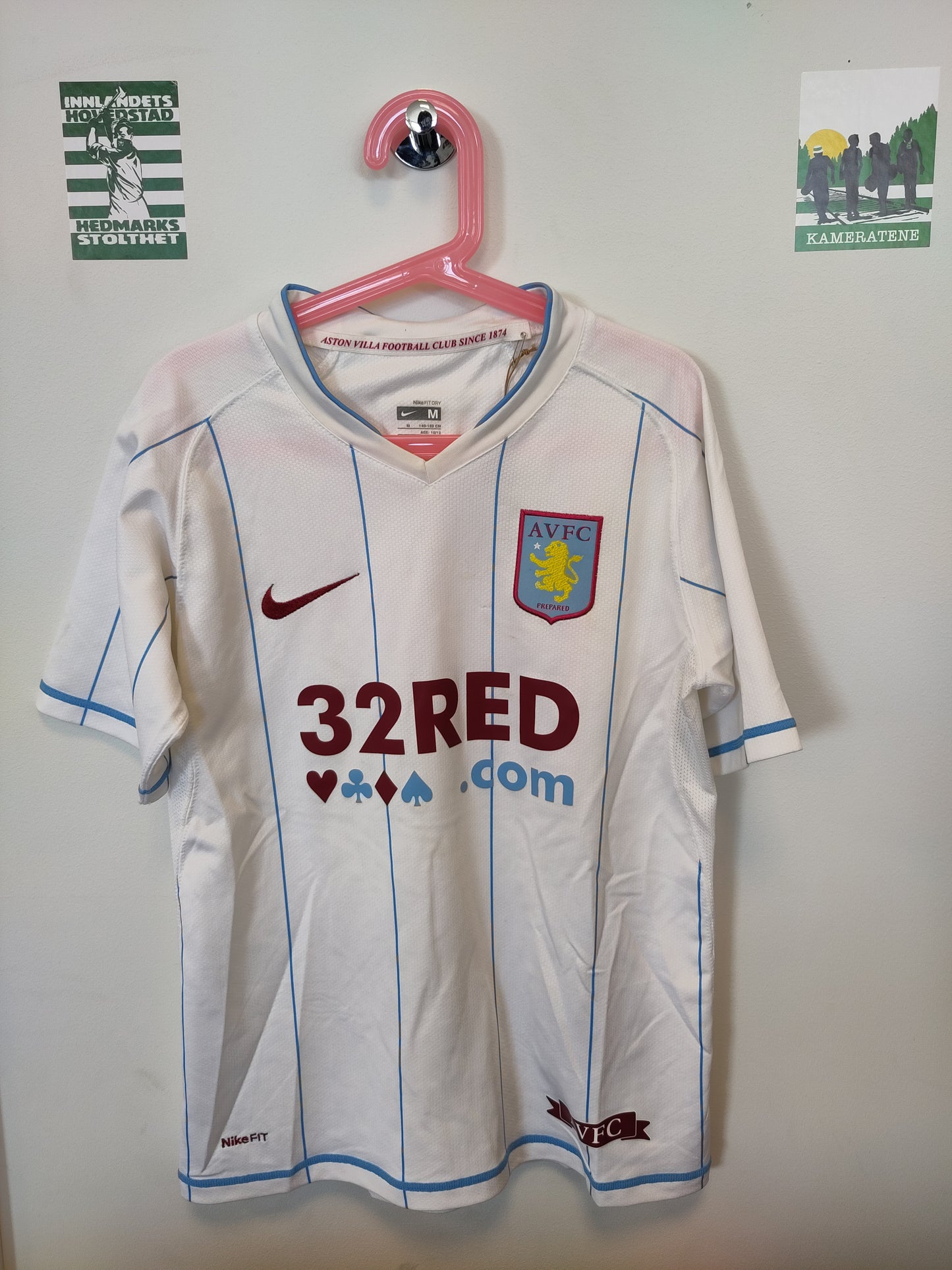 Aston Villa away shirt 2007-08 kids