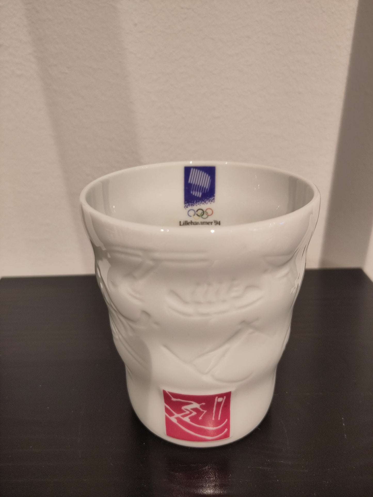 Olympics 1994 Lillehammer mug duty graph alpine skiing