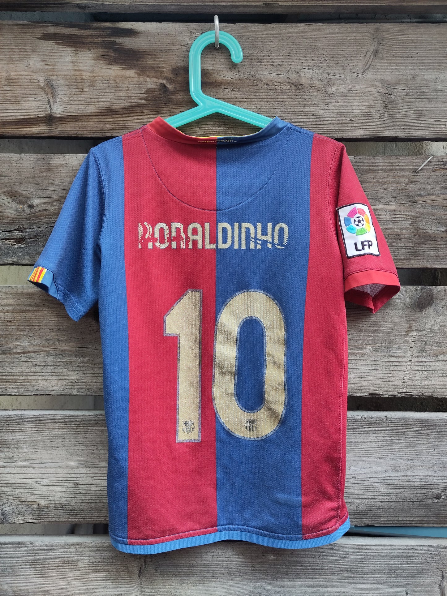 Barcelona drakt 2006-07 hjemme Ronaldinho barn