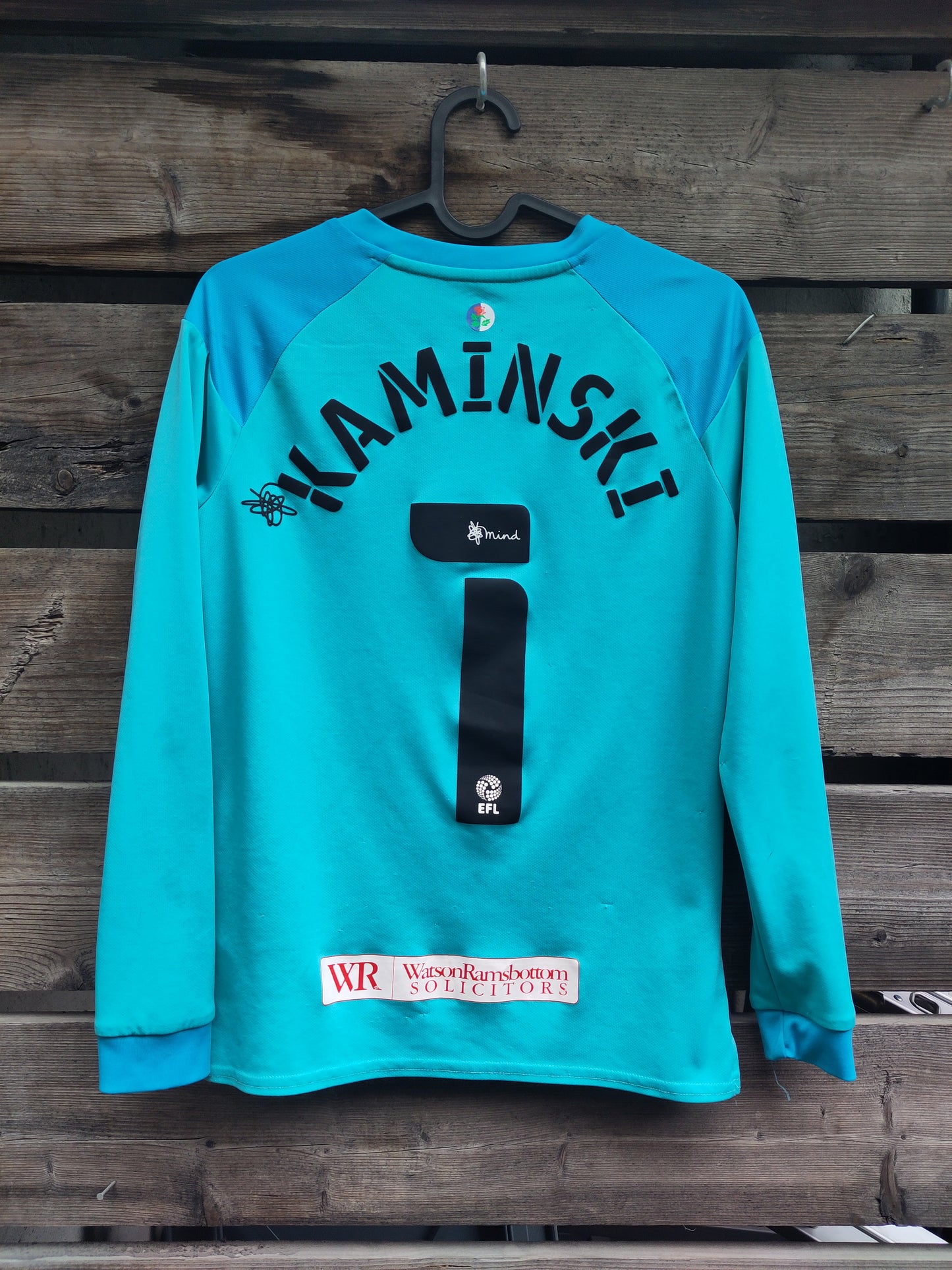 Blackburn drakt 2020-21 borte keeper Kaminski m/ shorts og strømper