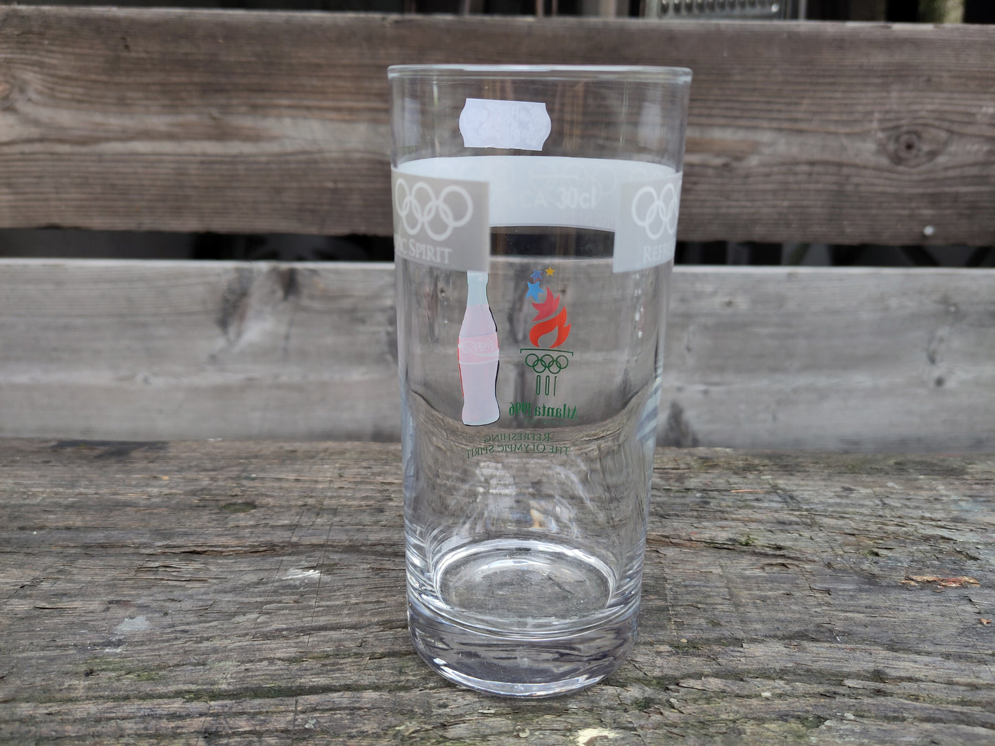 Olympics 1996 Atlanta glass Coca-Cola