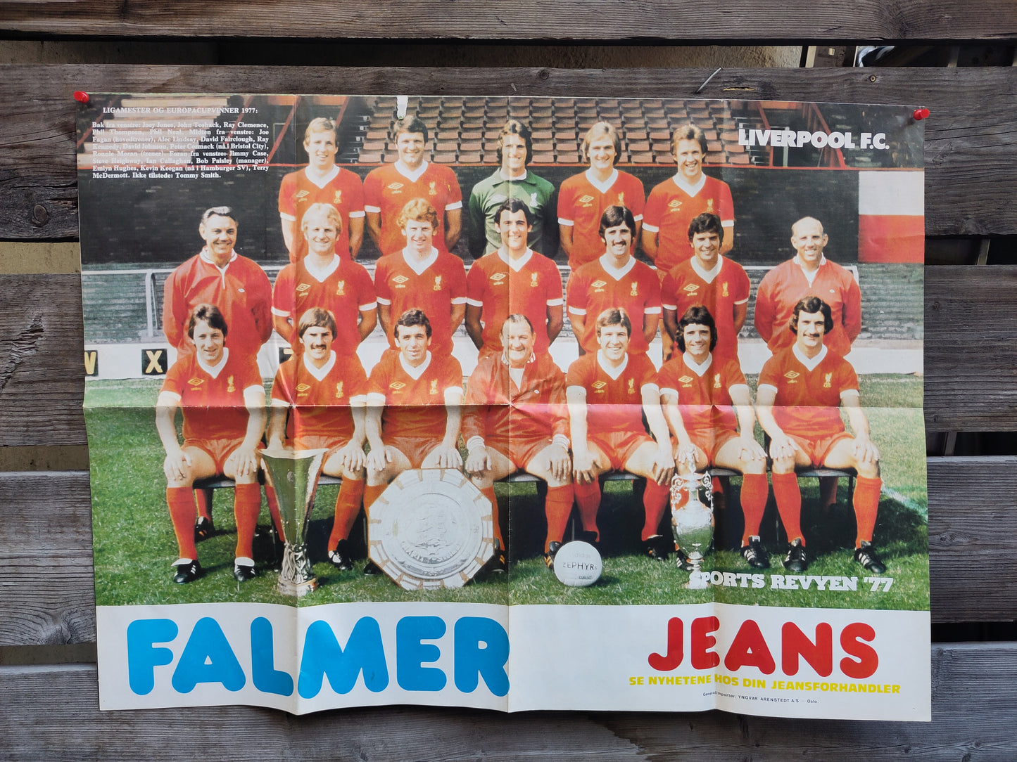 Manchester United/Liverpool 1977 poster