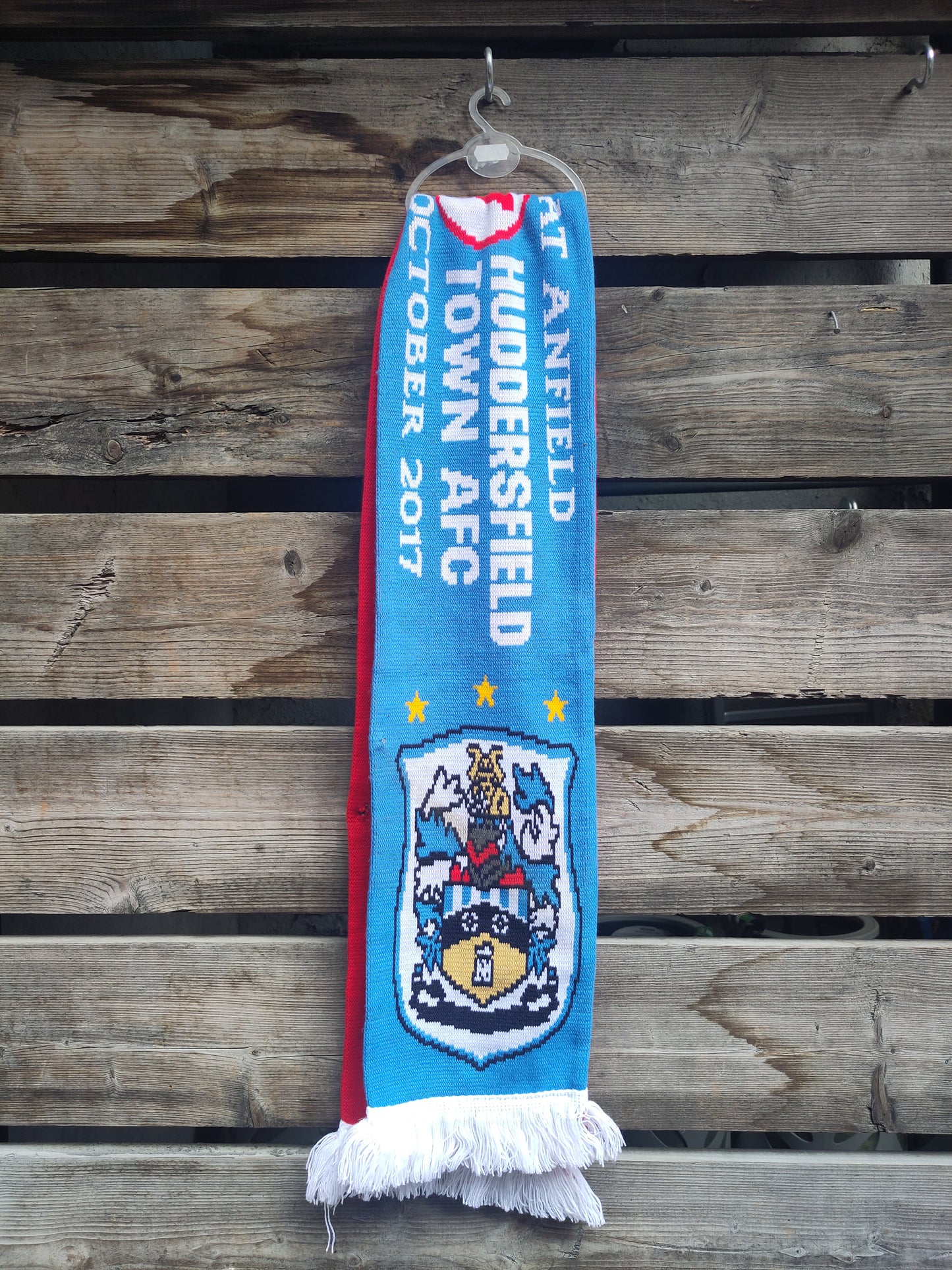 Liverpool skjerf half&half Huddersfield 2017