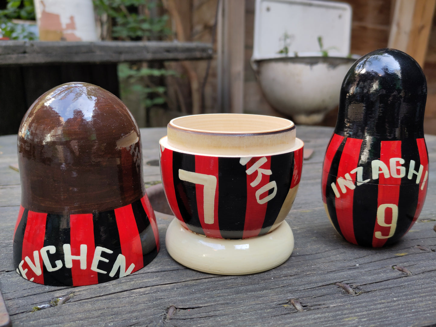 AC Milan matryoshka/babushka Shevchenko/Inzhagi/Dida/Maldini/Kaká