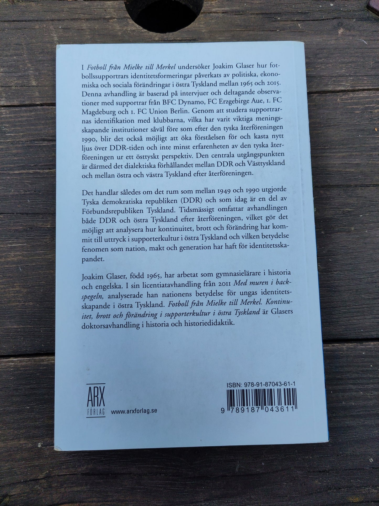 BOOK: Soccer from Mielke to Merkel (Joakim Glaser)