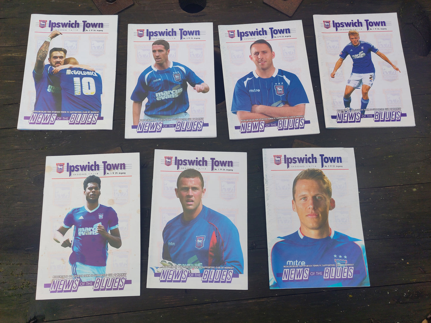 Ipswich supporters club member magazine (7 pk)
