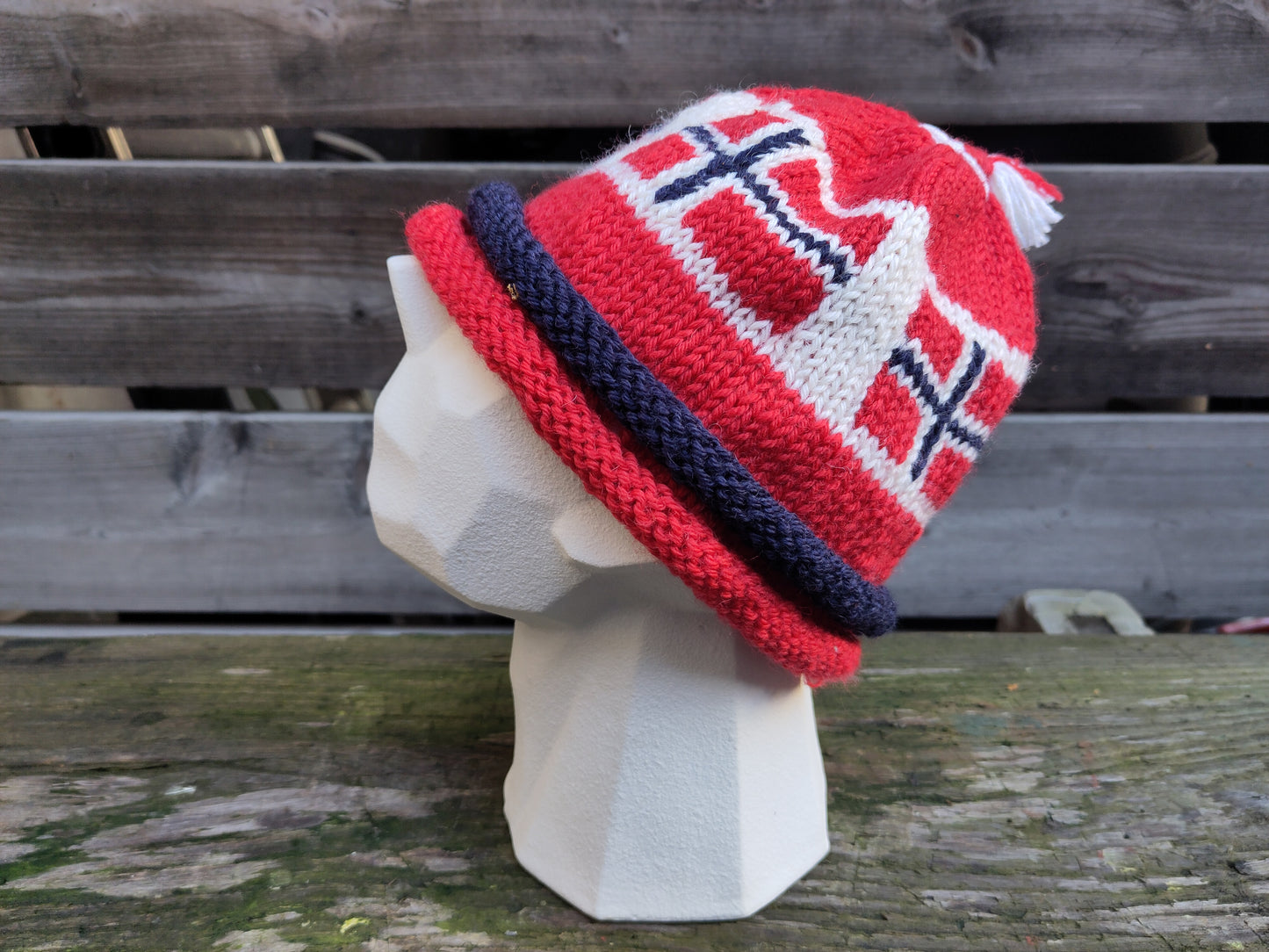 Norge lue strikket barn