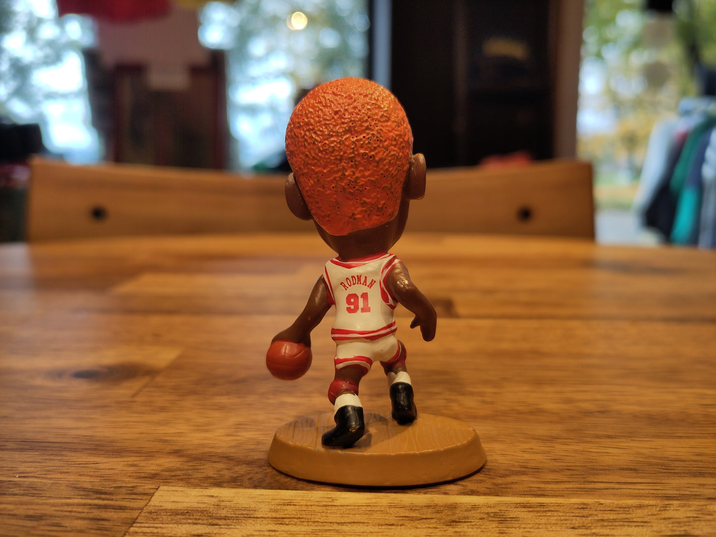 Chicago Bulls basketball figure Corinthian Dennis Rodman