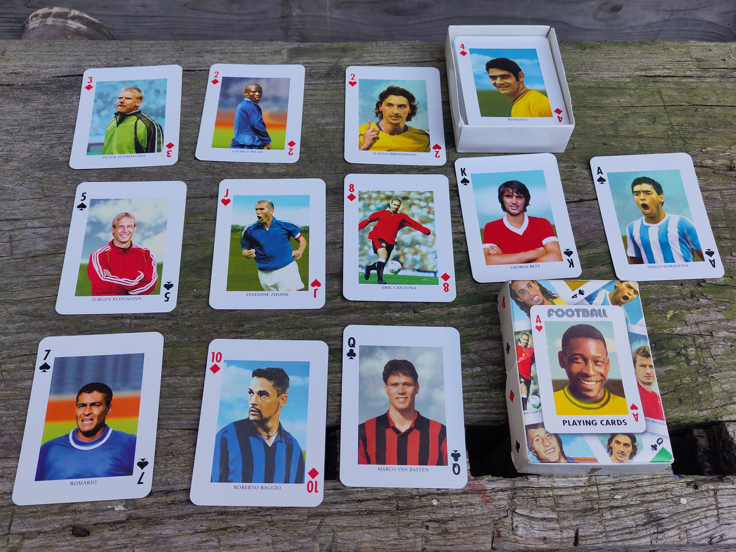 Deck of cards legends football