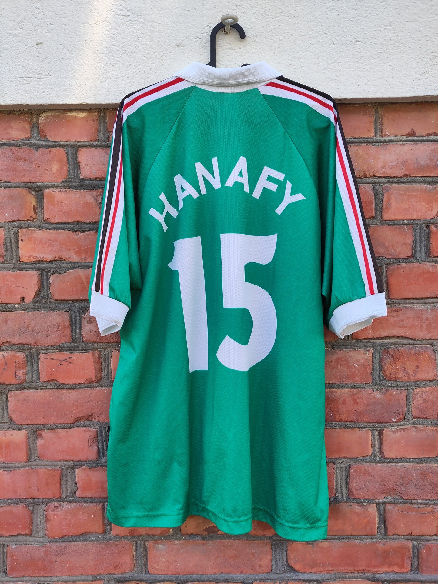 Til demensforskning + Barnekreftforeningen: Egypt MATCHWORN Hanafy shirt 1998 (Friendly)