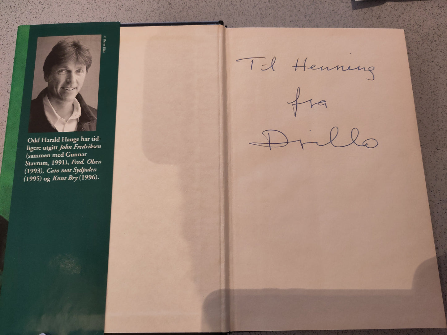 BOK: Drillo (Odd Harald Hauge) SIGNERT