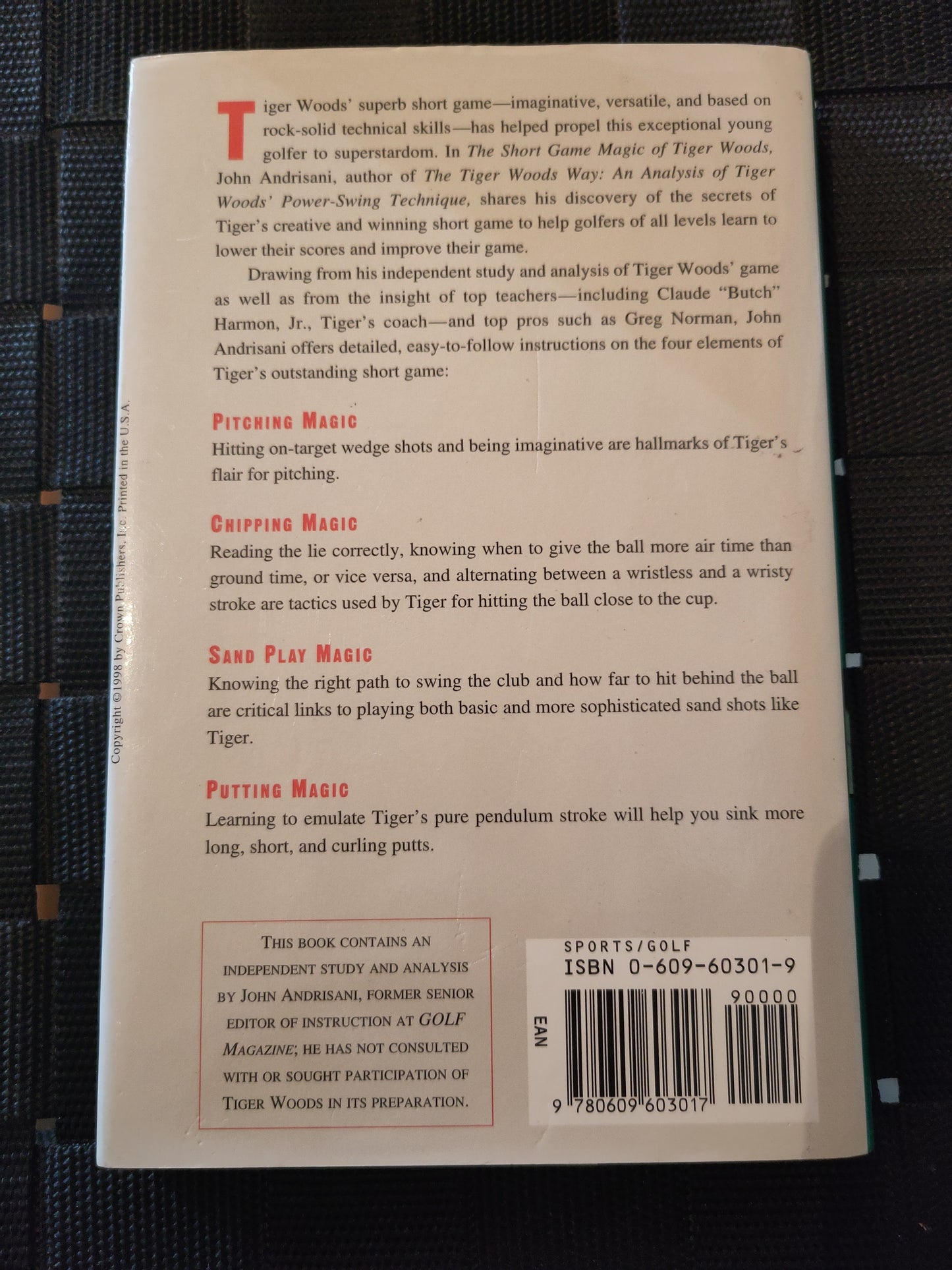 BOK: The Short Game Magic of Tiger Woods (Andrisani)