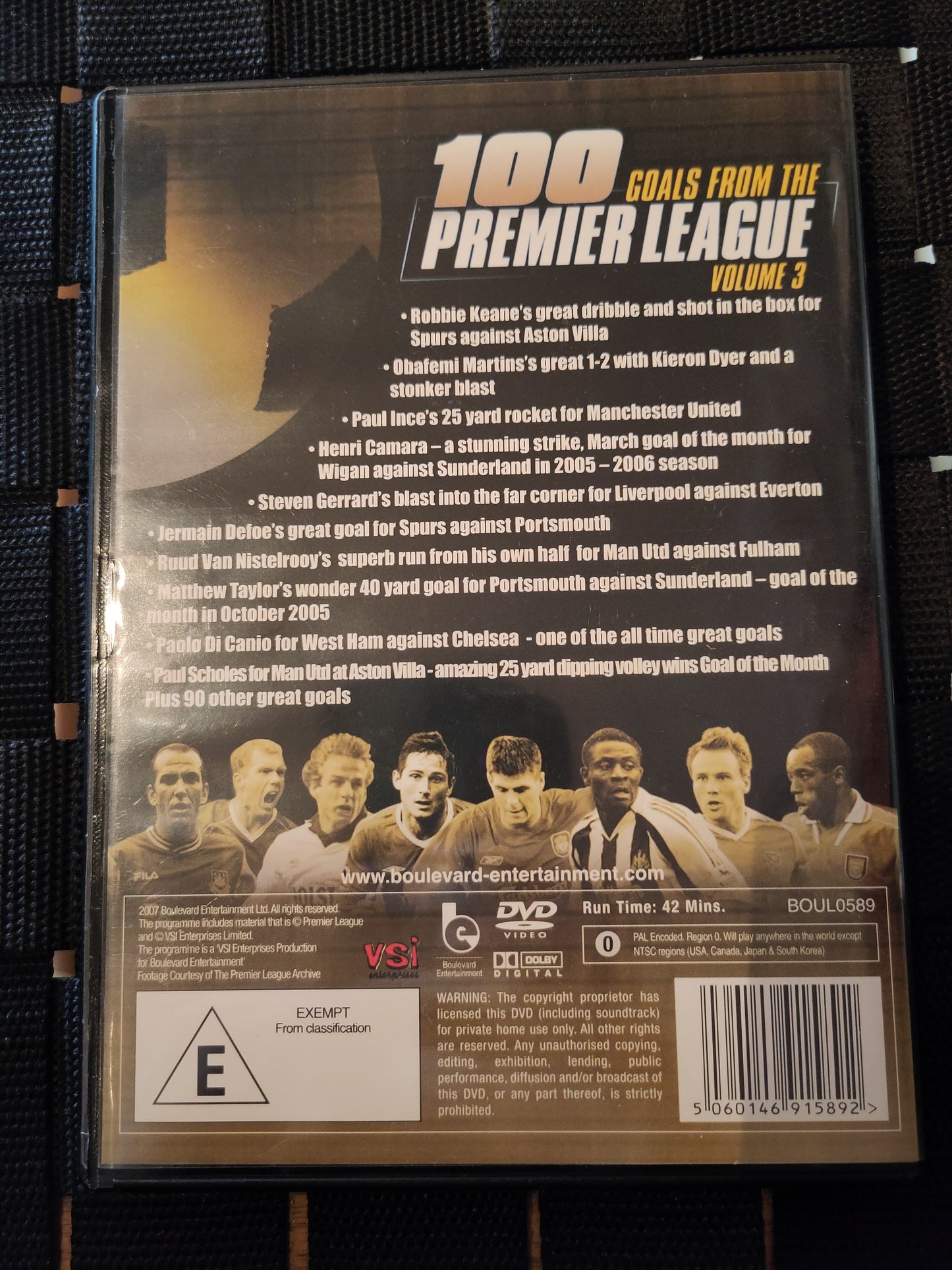 DVD: 100 Goals From The Premier League volume 3
