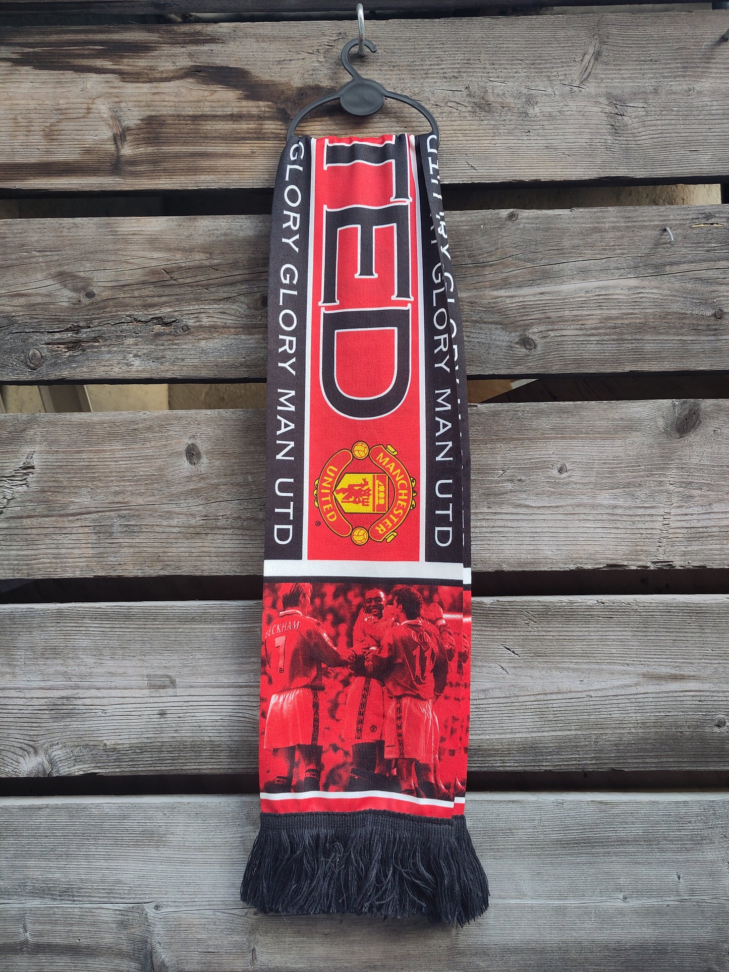 Manchester United skjerf Beckham/Giggs/Yorke
