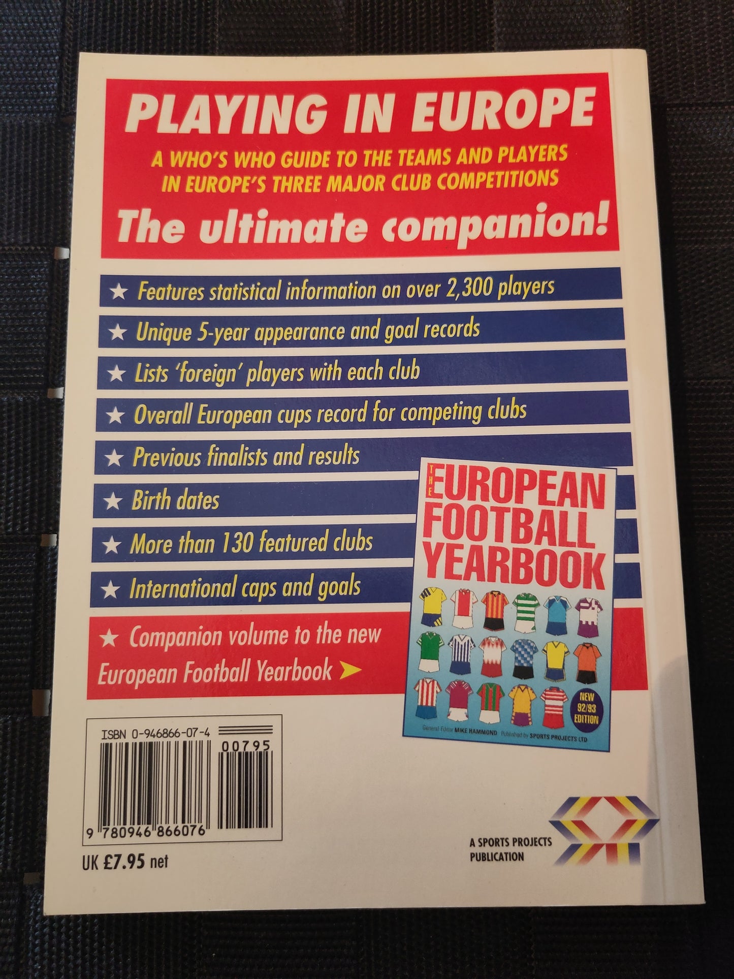 BOK: Playing in Europe 92-93