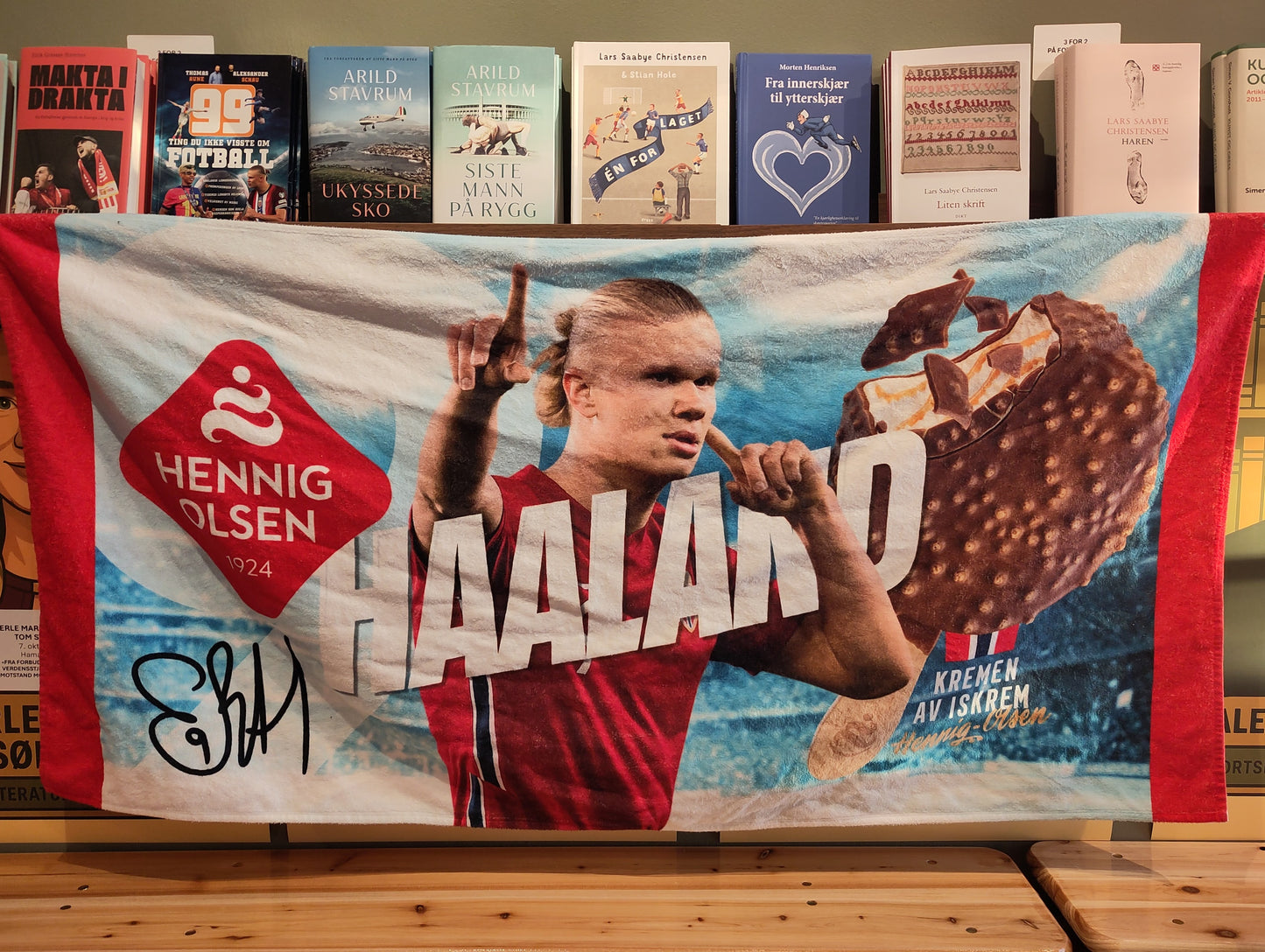 Erling Braut Haaland håndkle Hennig-Olsen