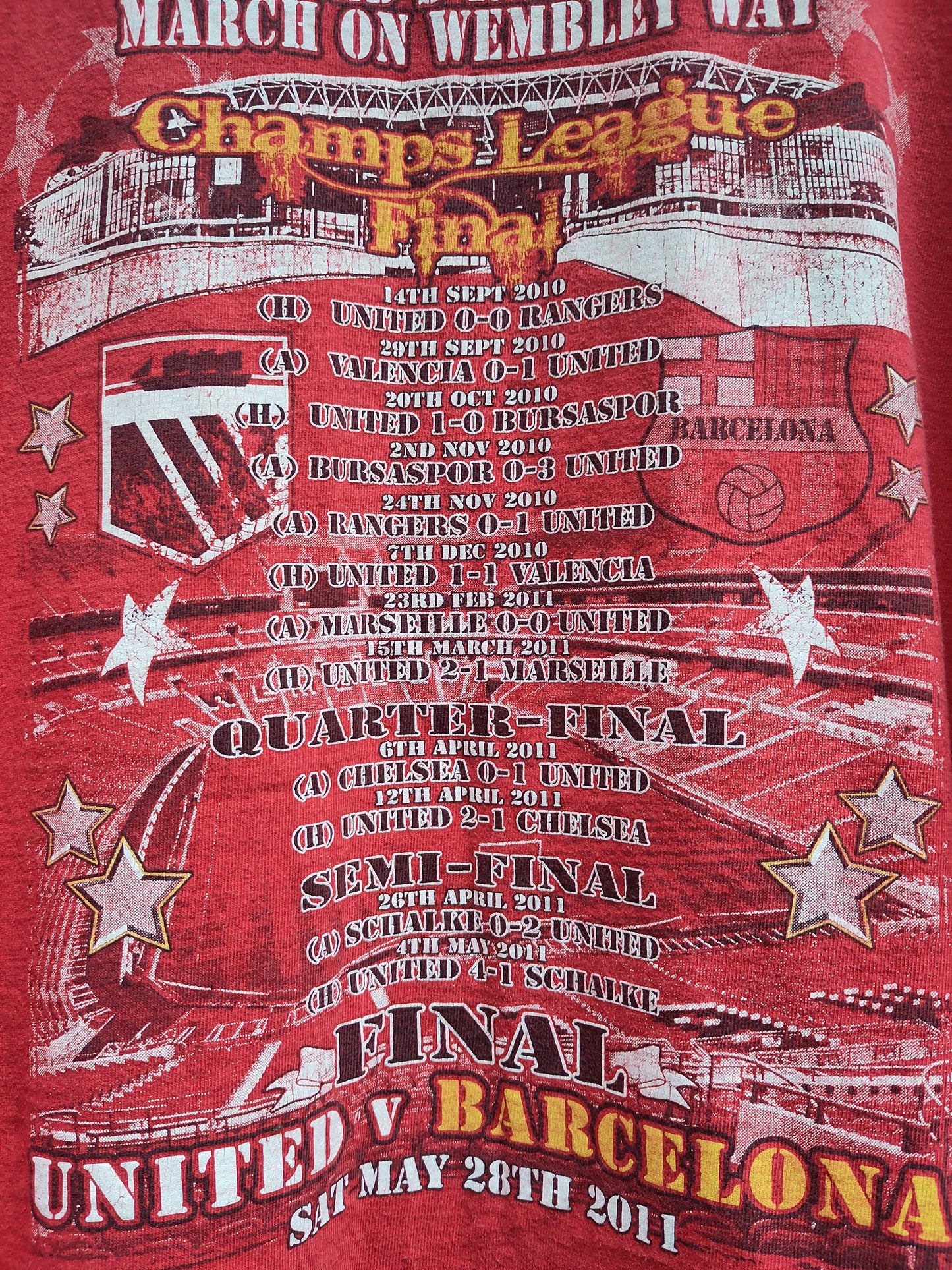 Manchester United t-skjorte Champions League Final 2011*