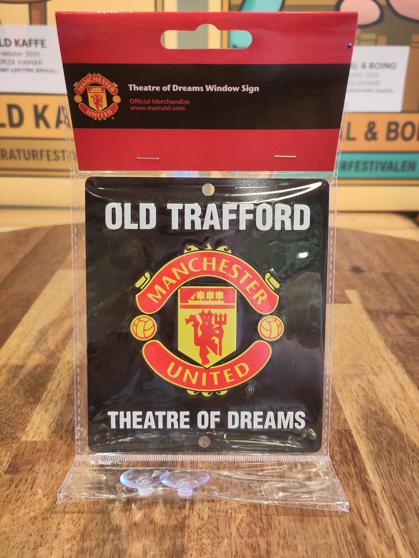 Manchester United skilt vindu Old Trafford*