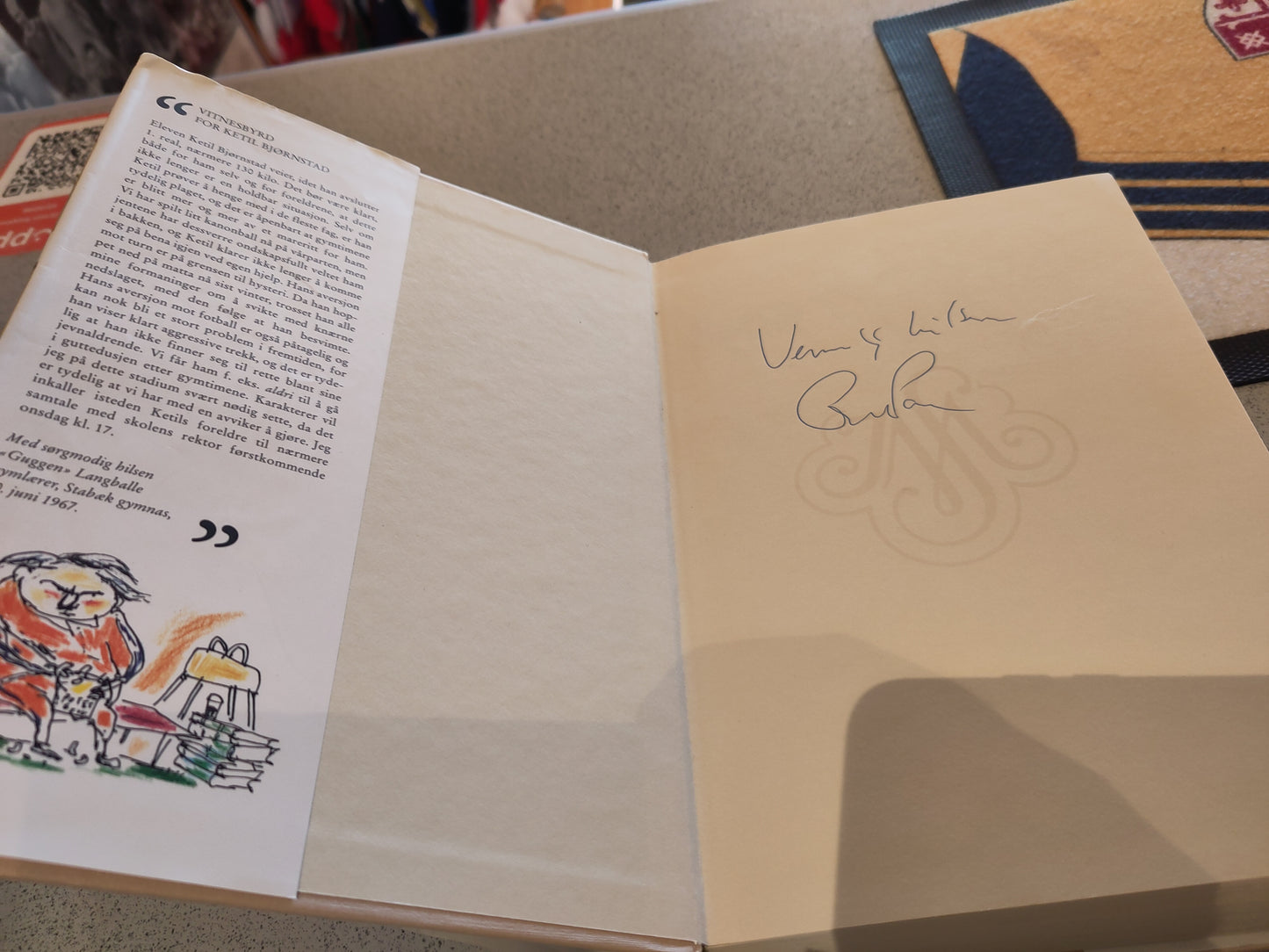 BOK: Reisen til Gallia - eller det er typisk norsk å være god (Ole Paus/Ketil Bjørnstad) SIGNERT