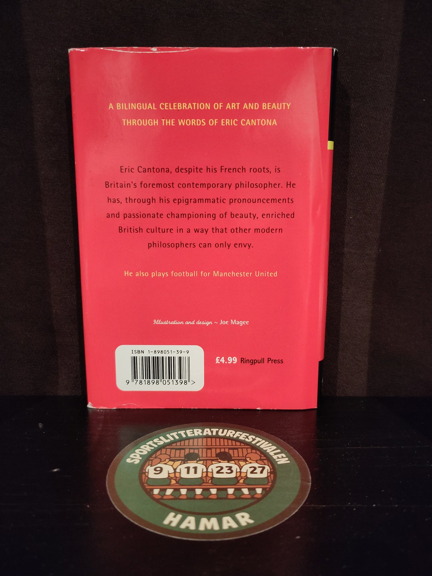 BOK: La Philosophie De Cantona : A bilingual celebration of Art and Beauty through the words of Eric Cantona