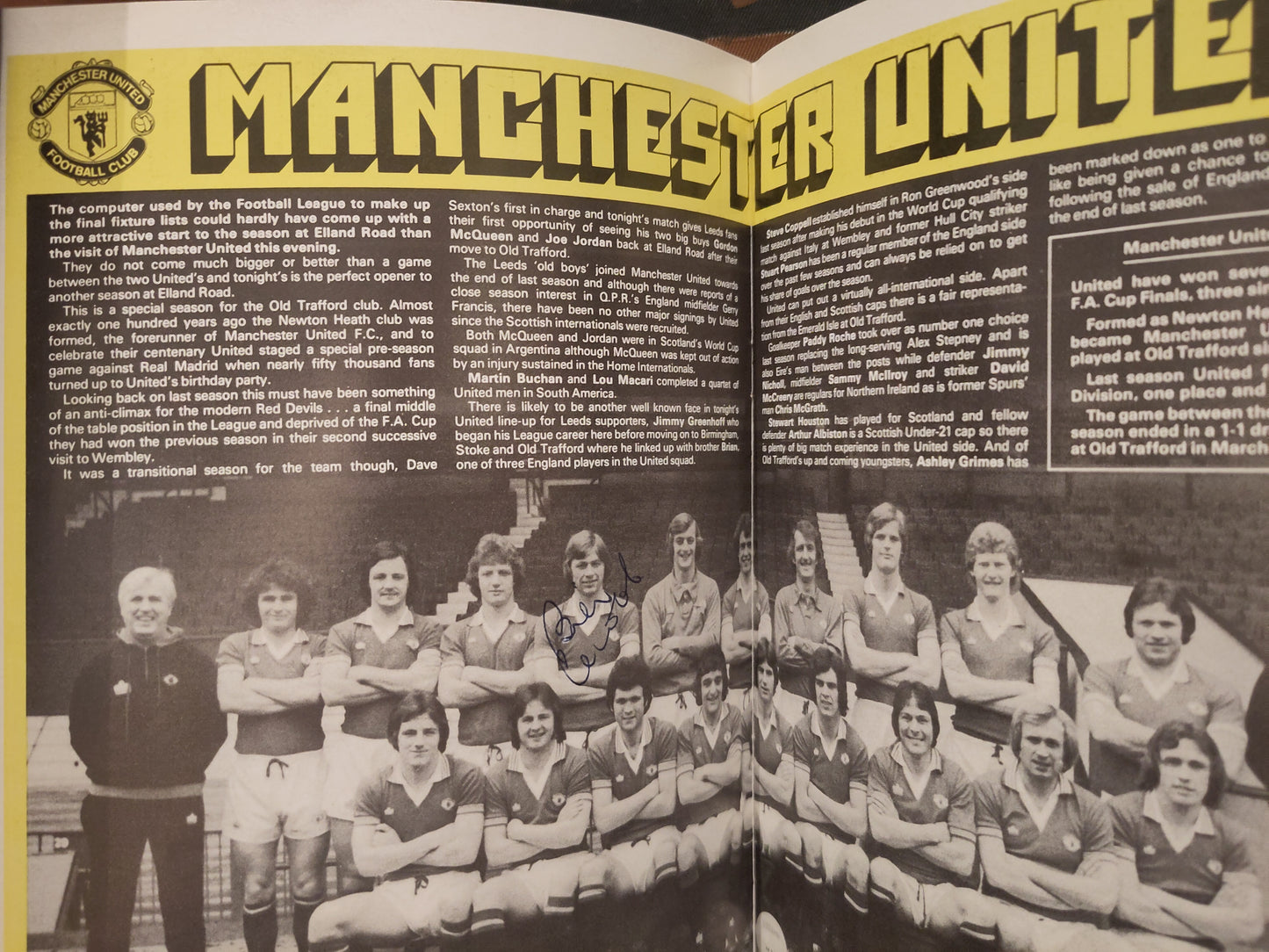 Kampprogram: Manchester United*