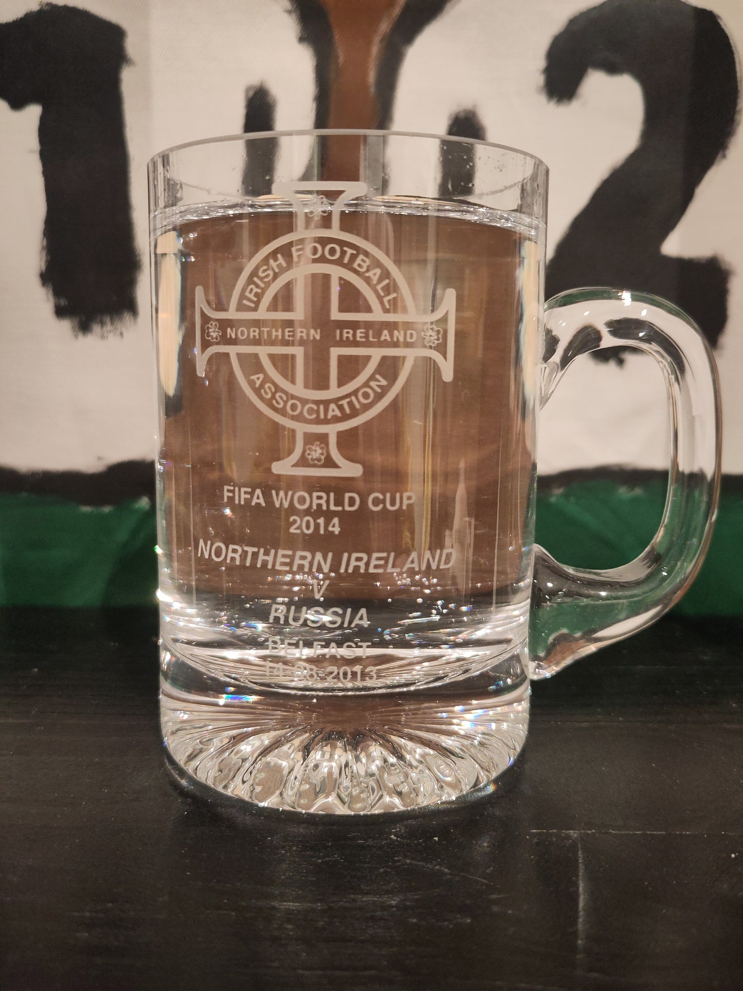 Nord-Irland vs Russland 2013 glass