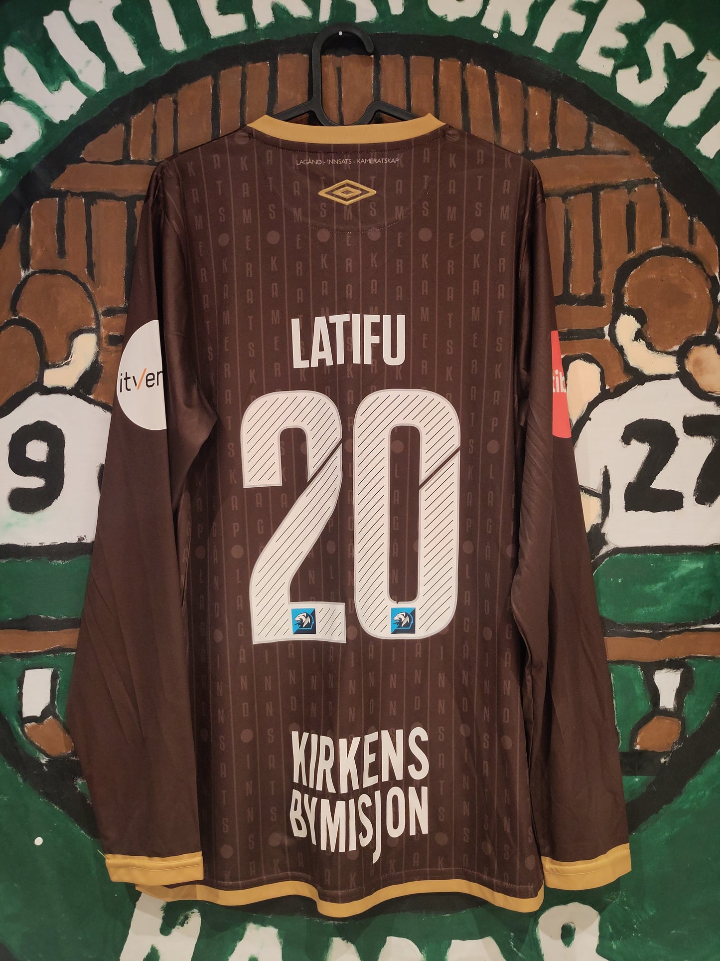 Mjøndalen drakt 2020 hjemme player issued Latifu langermet