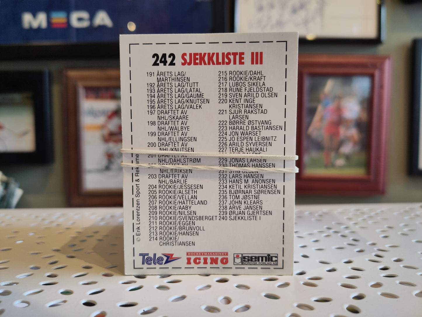 Hockeykort Eliteserien 92-93 komplett samling*