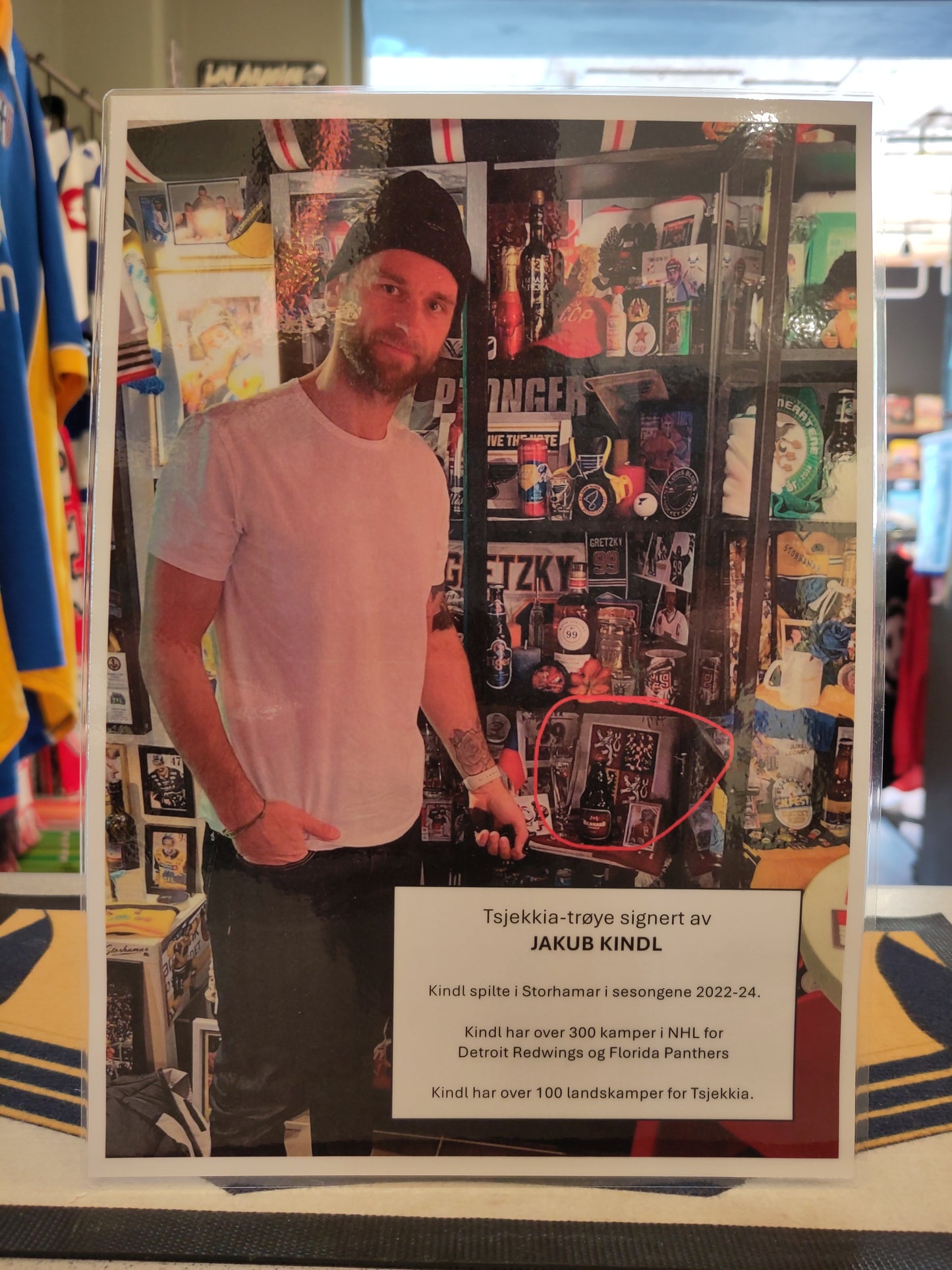 Tsjekkia drakt hockey signert Jakub Kindl