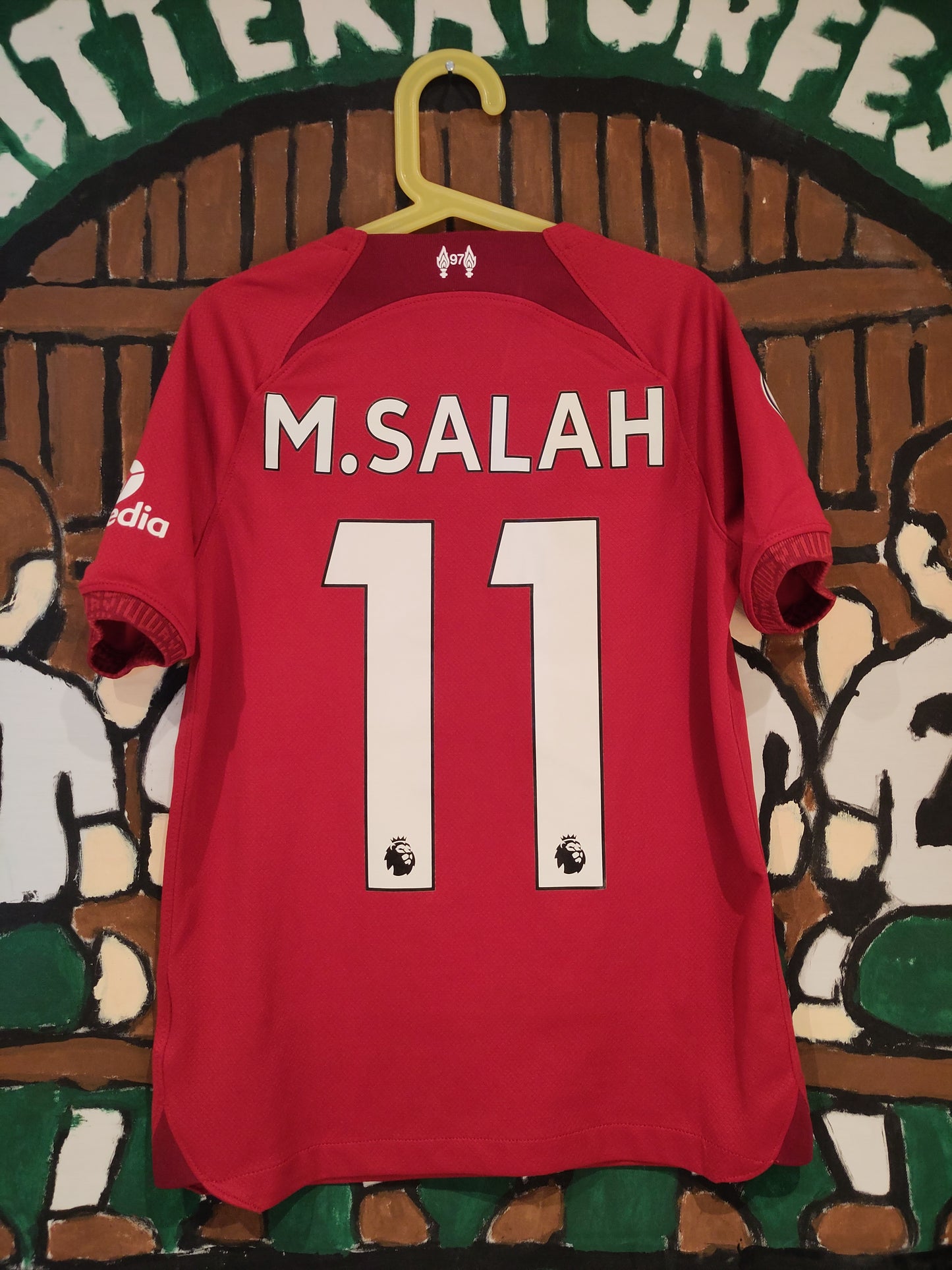 Liverpool drakt 2022-23 hjemme Salah barn
