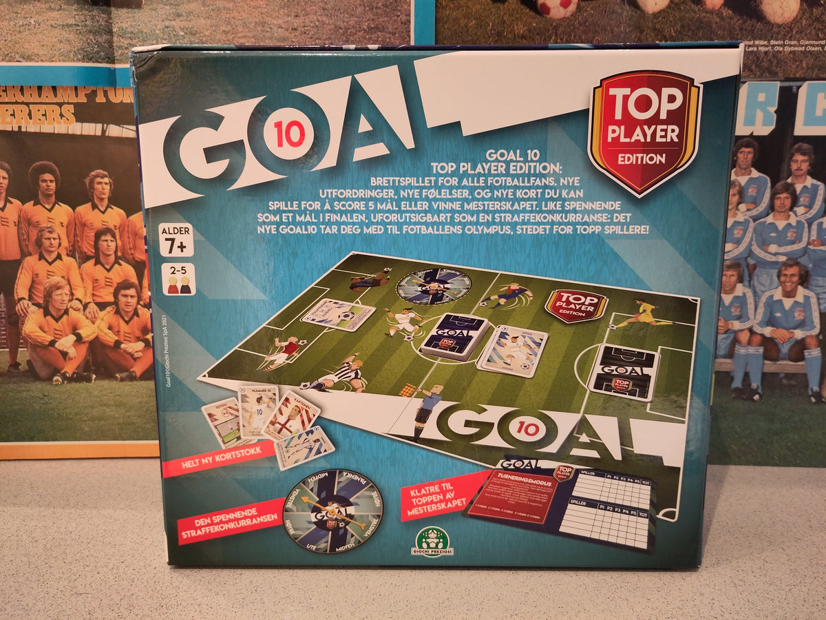 Goal 10 Top Player Edition - brettspillet for ekte fotballfans