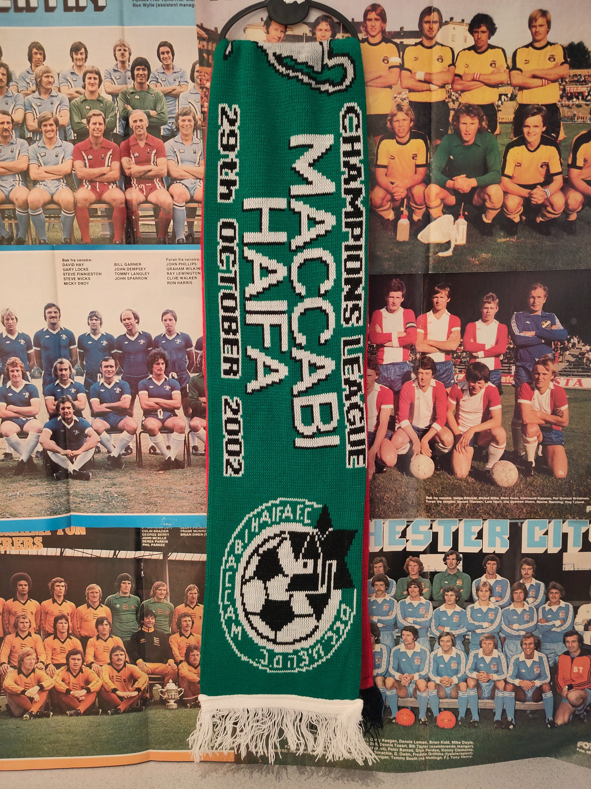 Manchester United skjerf half&half Maccabi Haifa 2002-03*