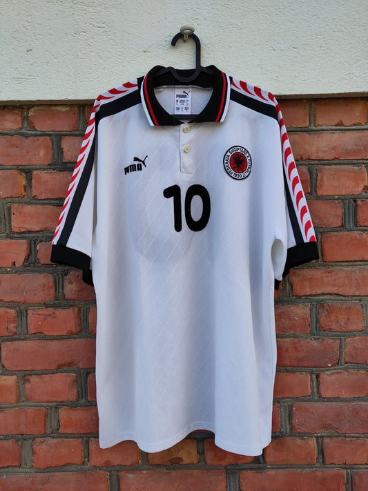 Albania MATCHWORN Rraklli shirt 1999 (Euro 2000 qualifier)