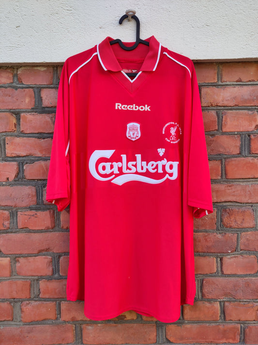 Liverpool PLAYER ISSUED Heggem shirt 2000-01 (Cup winners x 3 special edition)