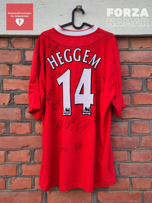 Liverpool PLAYER ISSUED/SIGNED Heggem shirt 2002-03 (Worthington Cup final 2003)