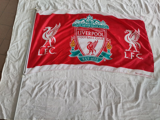 Liverpool flag balcony