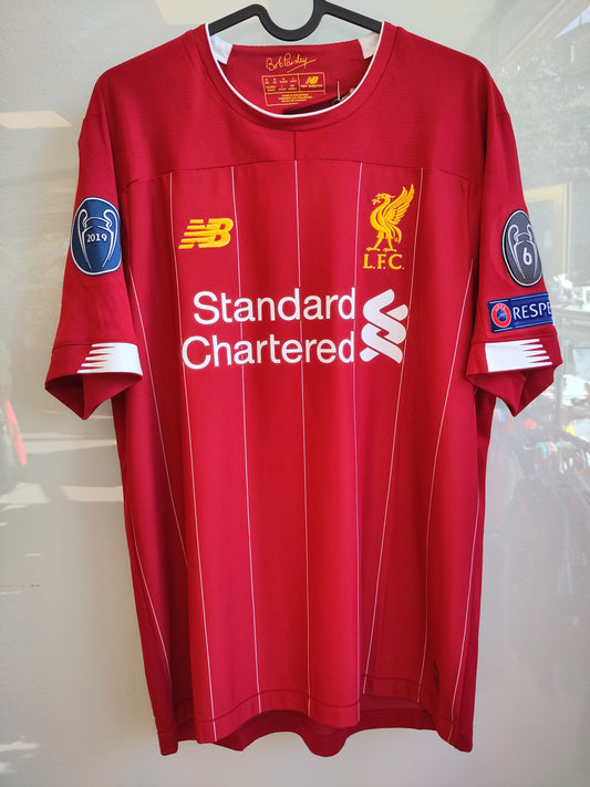 Liverpool shirt 2019-20 home Champions of Europe