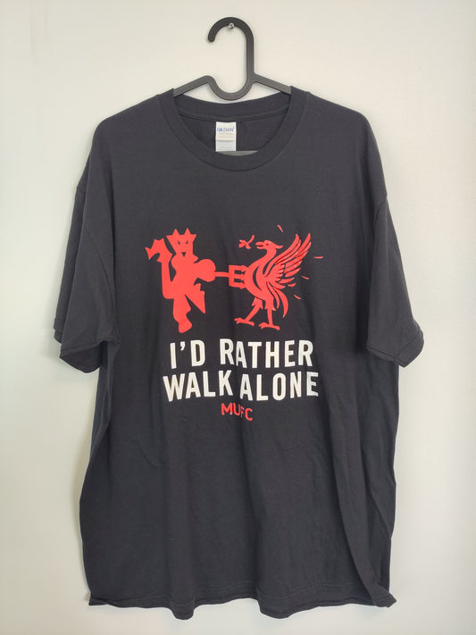 Manchester United t-shirt I'd Rather Walk Alone