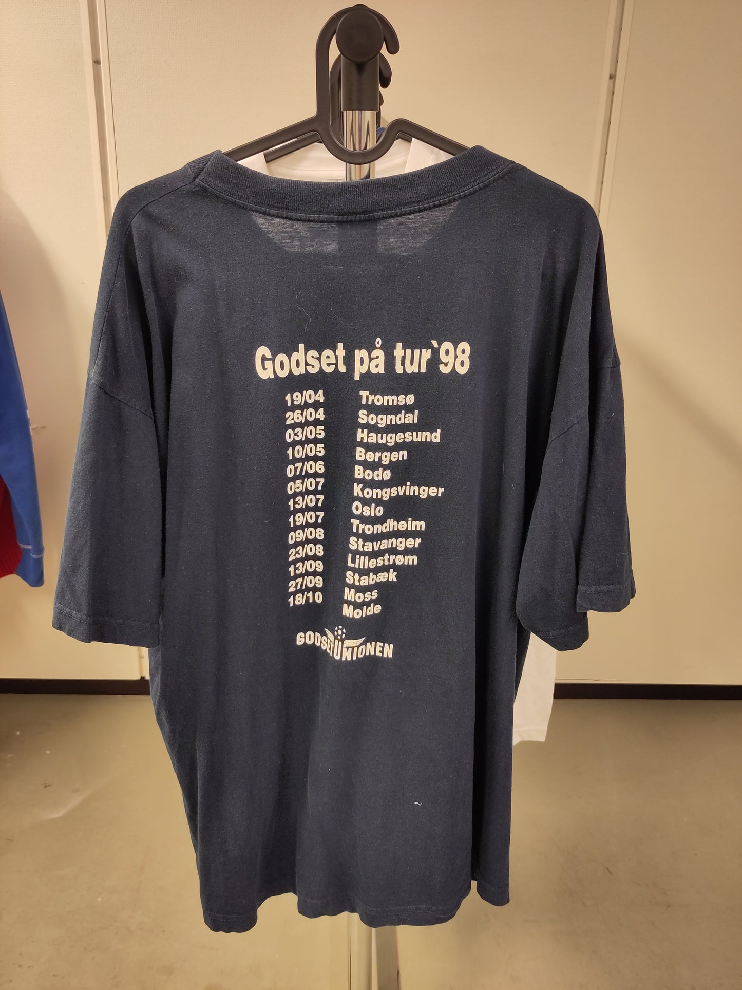 Strømsgodset t-skjorte 1998 Godsetunionen Godset på tur