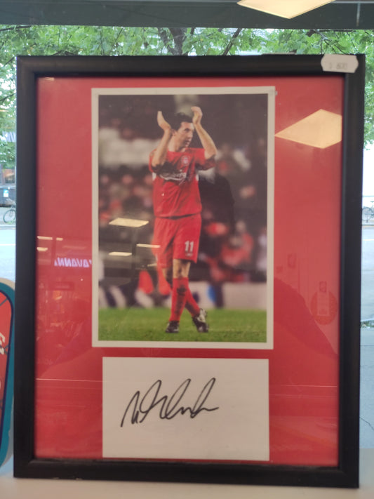 Liverpool photo signed Robbie Fowler