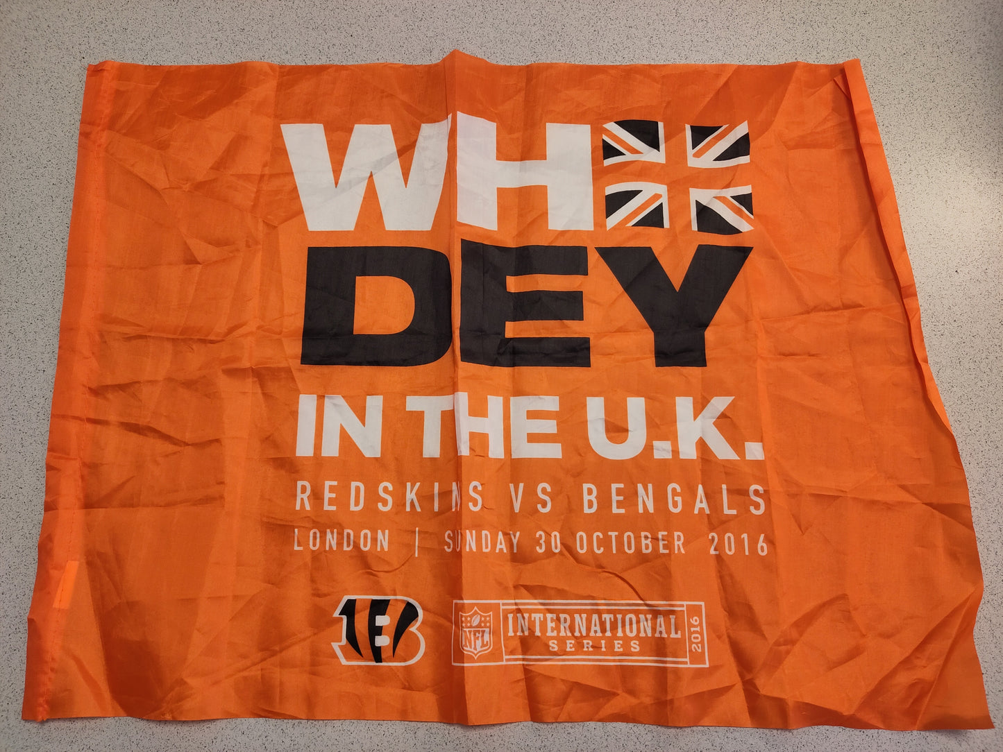 NFL International Series London 2016 flagg Cincinatti Bengals