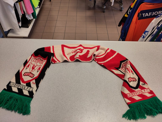 Liverpool skjerf svart/rød/grønn 90-tall