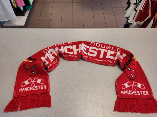 Manchester United scarf Double Champions 1995-96