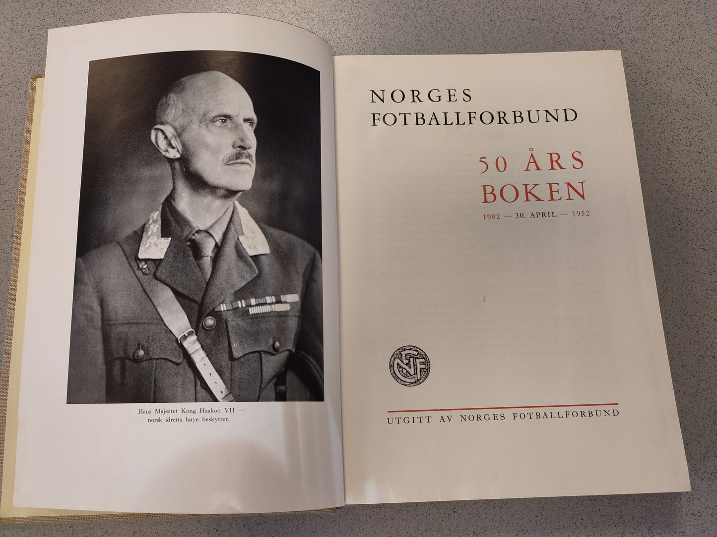 BOK: Norges Fotballforbund - 50-års-boken 1902-1952