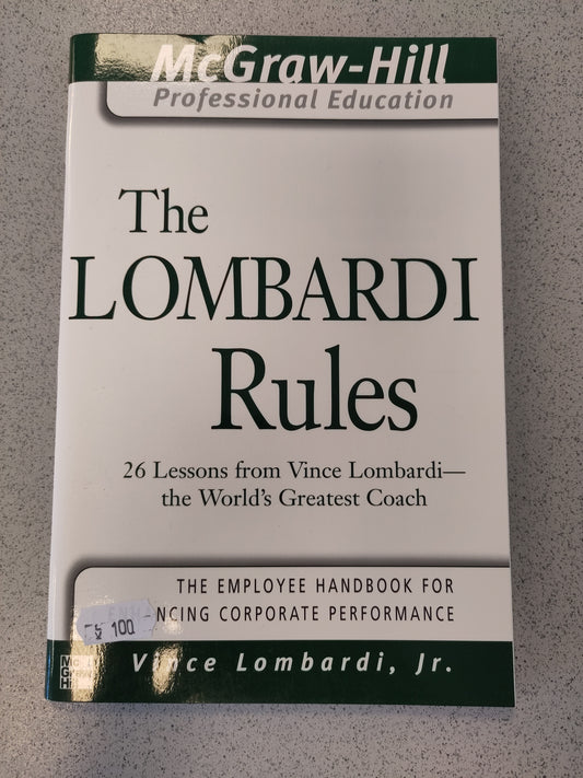 BOK: The Lombardi Rules (Lombardi)