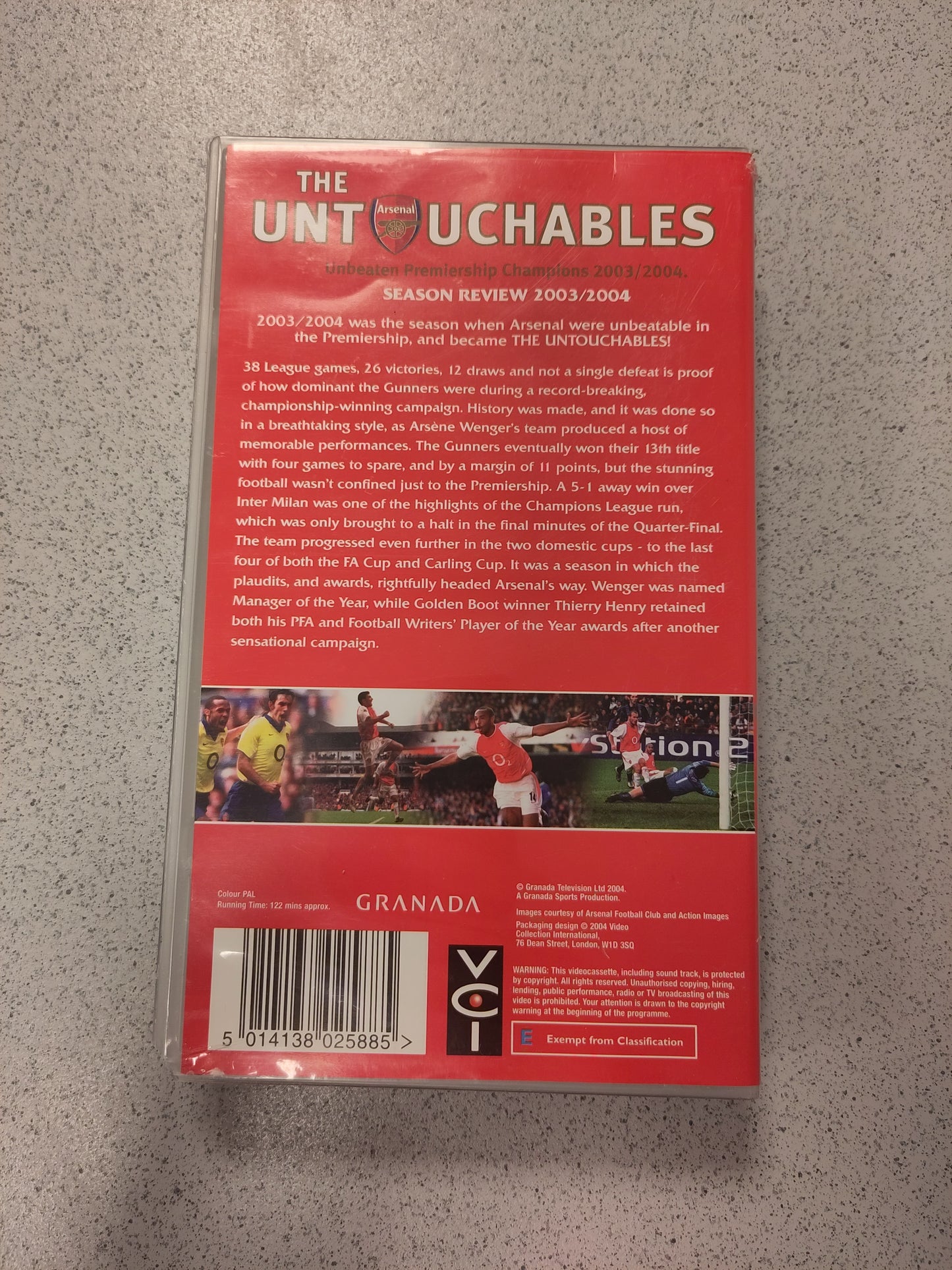 VHS: Arsenal - Season Review: The Untouchables