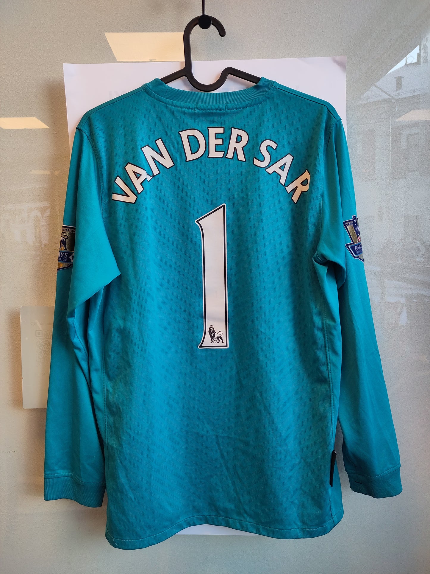 Manchester United drakt 2009-10 keeper borte van der Sar ungdom