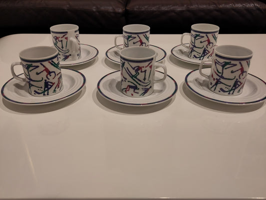 Olympics 1994 Lillehammer tableware coffee/tea for 6 people