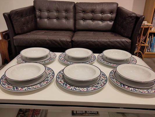 Olympics 1994 Lillehammer dinnerware for 6 people